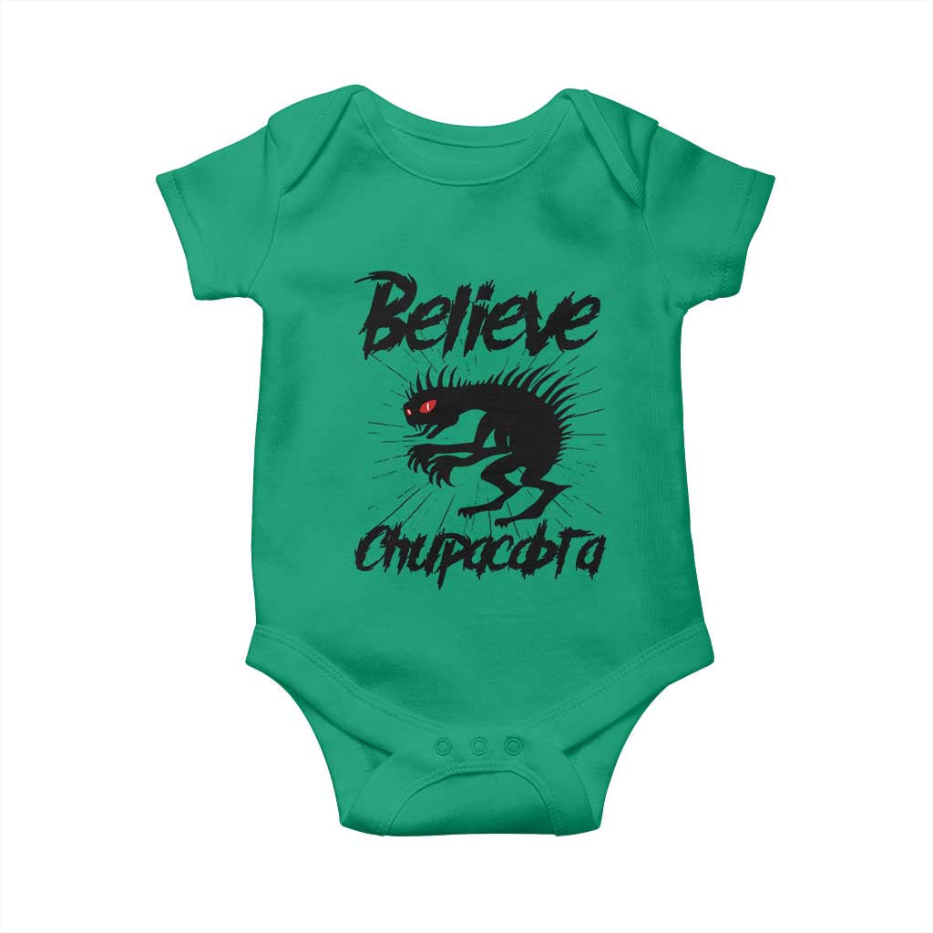 Urban Legends And Mystery Gift Baby Onesie Believe Chupacabra - Wonder Print Shop
