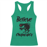 Urban Legends And Mystery Gift Racerback Tank Top Believe Chupacabra - Wonder Print Shop