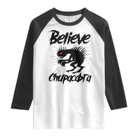 Urban Legends And Mystery Gift Raglan Shirt Believe Chupacabra - Wonder Print Shop