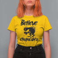 Urban Legends And Mystery Gift T Shirt For Women Believe Chupacabra - Wonder Print Shop