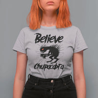 Urban Legends And Mystery Gift T Shirt For Women Believe Chupacabra - Wonder Print Shop