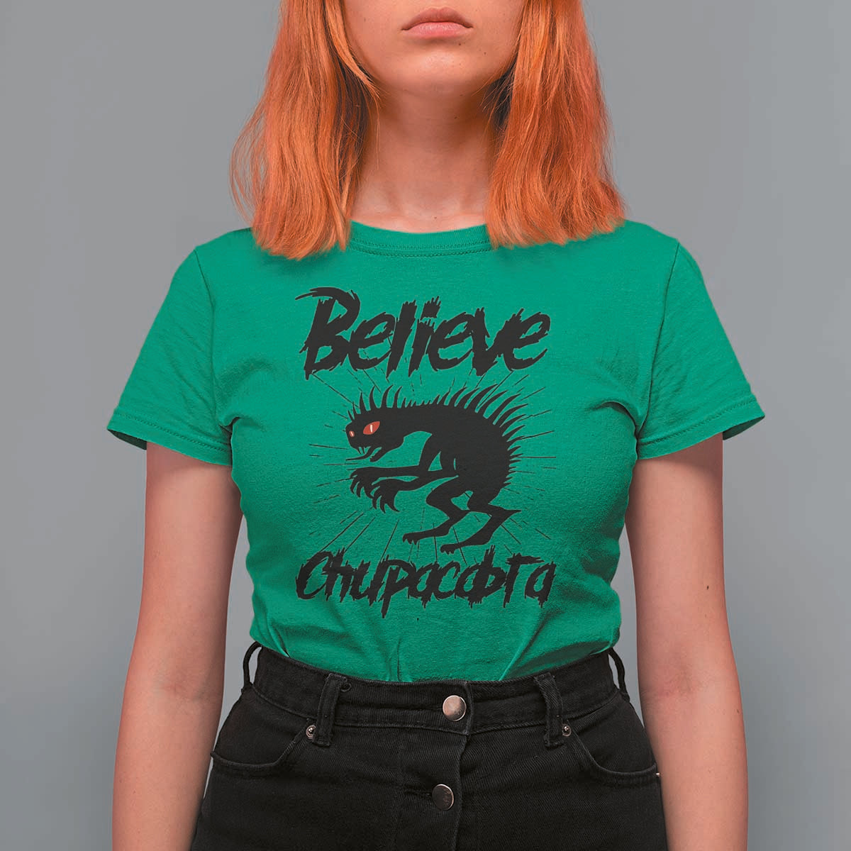Urban Legends And Mystery Gift T Shirt For Women Believe Chupacabra - Wonder Print Shop