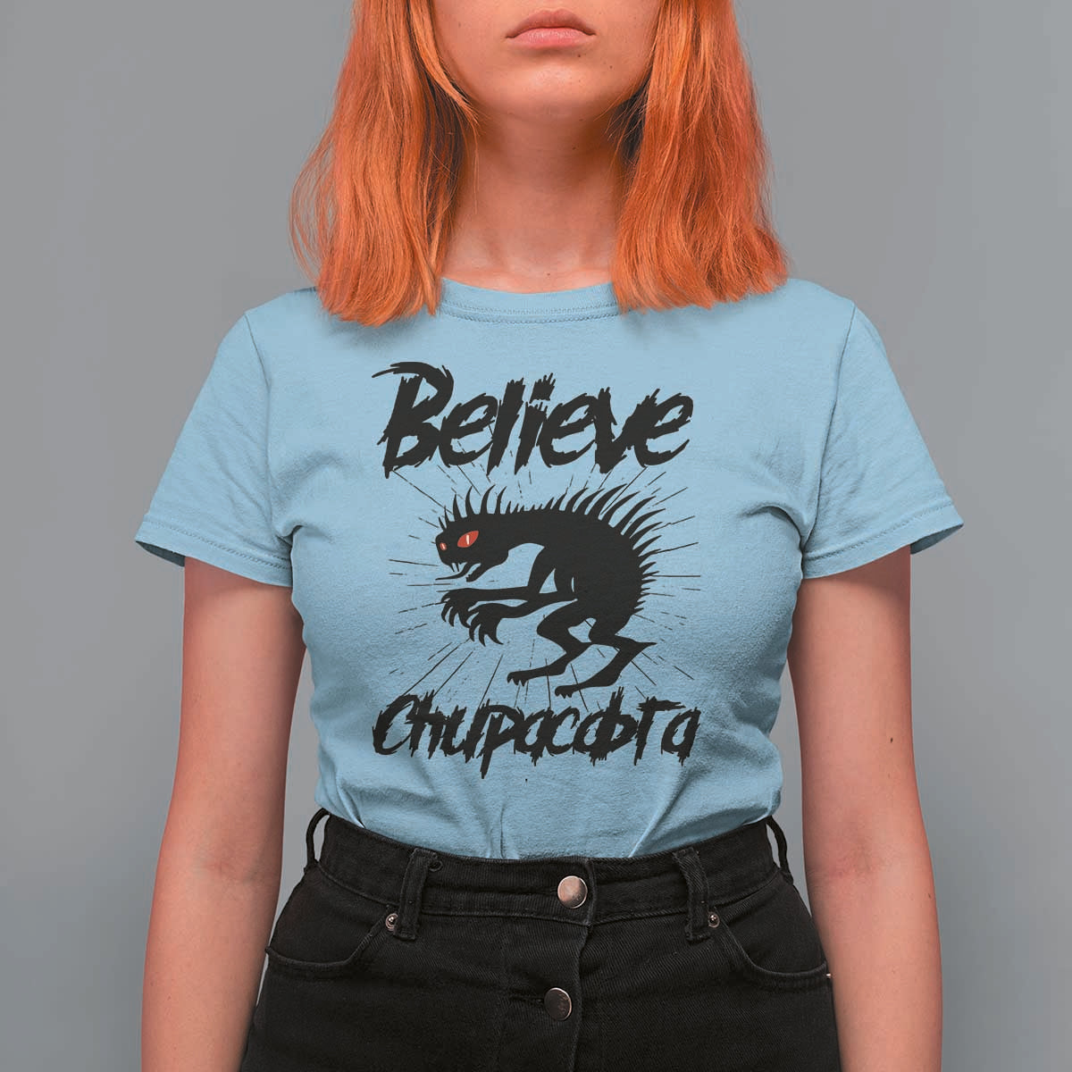Urban Legends And Mystery Gift T Shirt For Women Believe Chupacabra - Wonder Print Shop