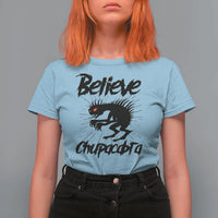 Urban Legends And Mystery Gift T Shirt For Women Believe Chupacabra - Wonder Print Shop