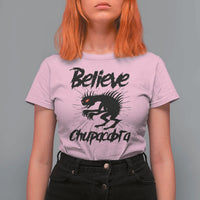 Urban Legends And Mystery Gift T Shirt For Women Believe Chupacabra - Wonder Print Shop