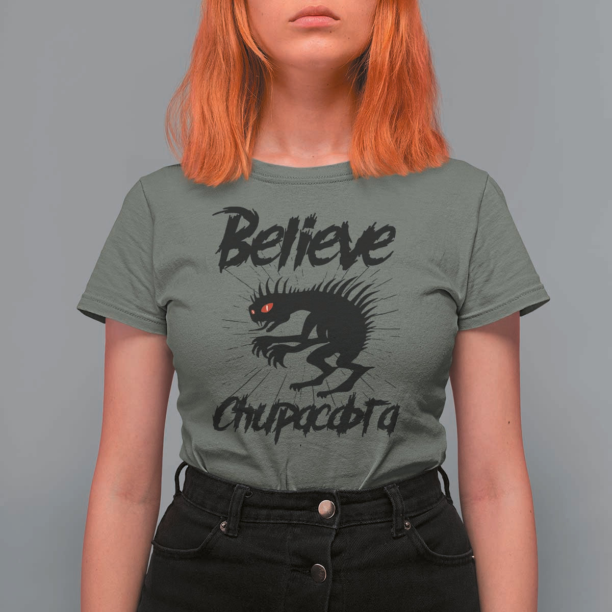 Urban Legends And Mystery Gift T Shirt For Women Believe Chupacabra - Wonder Print Shop