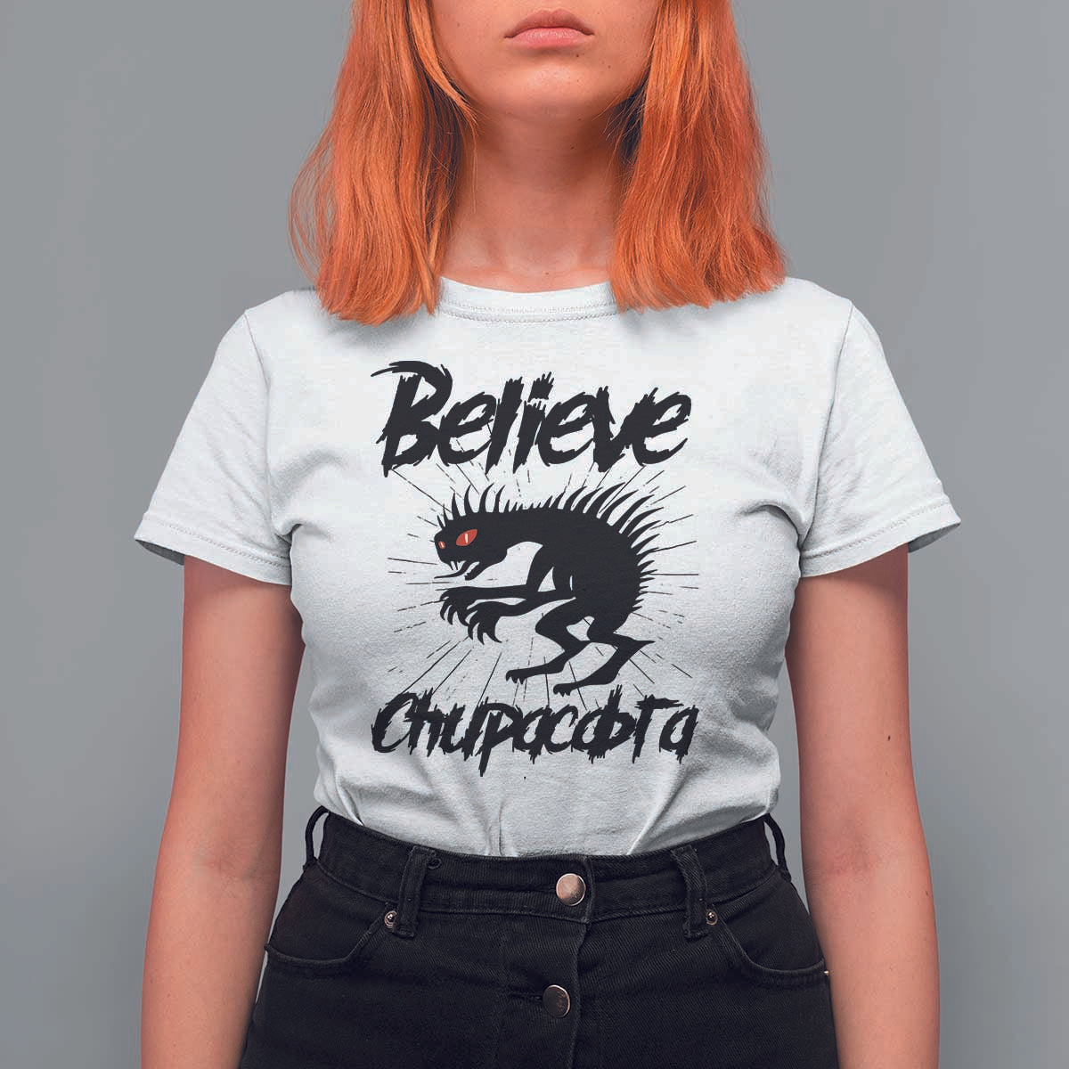 Urban Legends And Mystery Gift T Shirt For Women Believe Chupacabra - Wonder Print Shop
