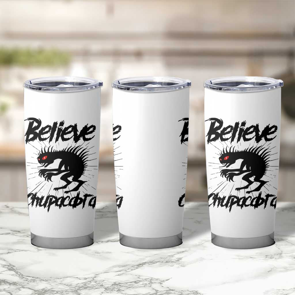 Urban Legends And Mystery Gift Tumbler Cup Believe Chupacabra