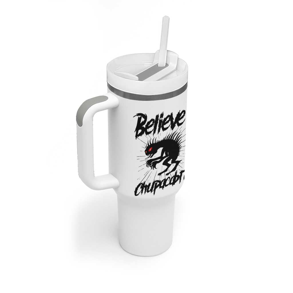 Urban Legends And Mystery Gift Tumbler With Handle Believe Chupacabra