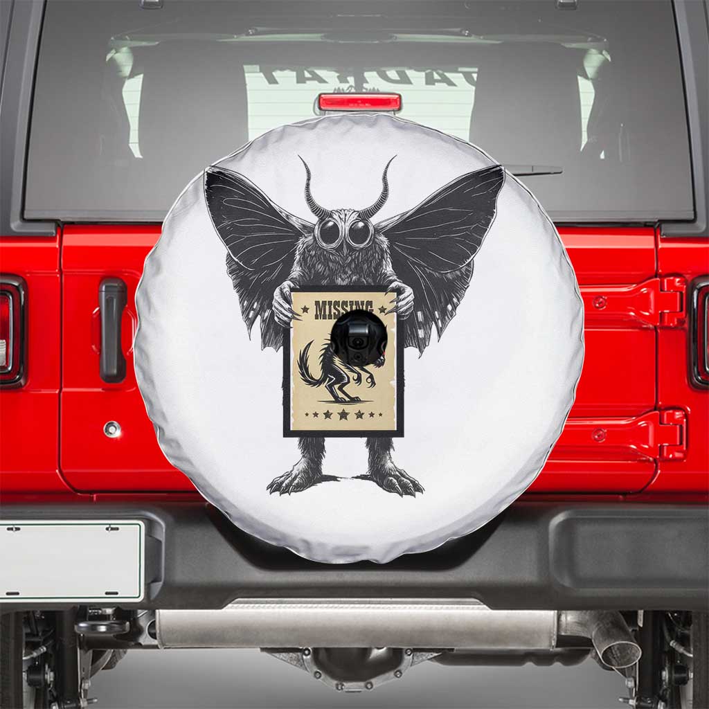 Mothman Missing Chupacabra Spare Tire Cover Funny Cryptid Gift - Wonder Print Shop