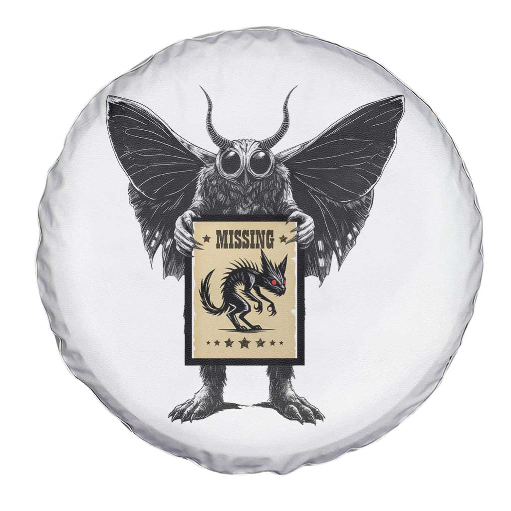 Mothman Missing Chupacabra Spare Tire Cover Funny Cryptid Gift - Wonder Print Shop