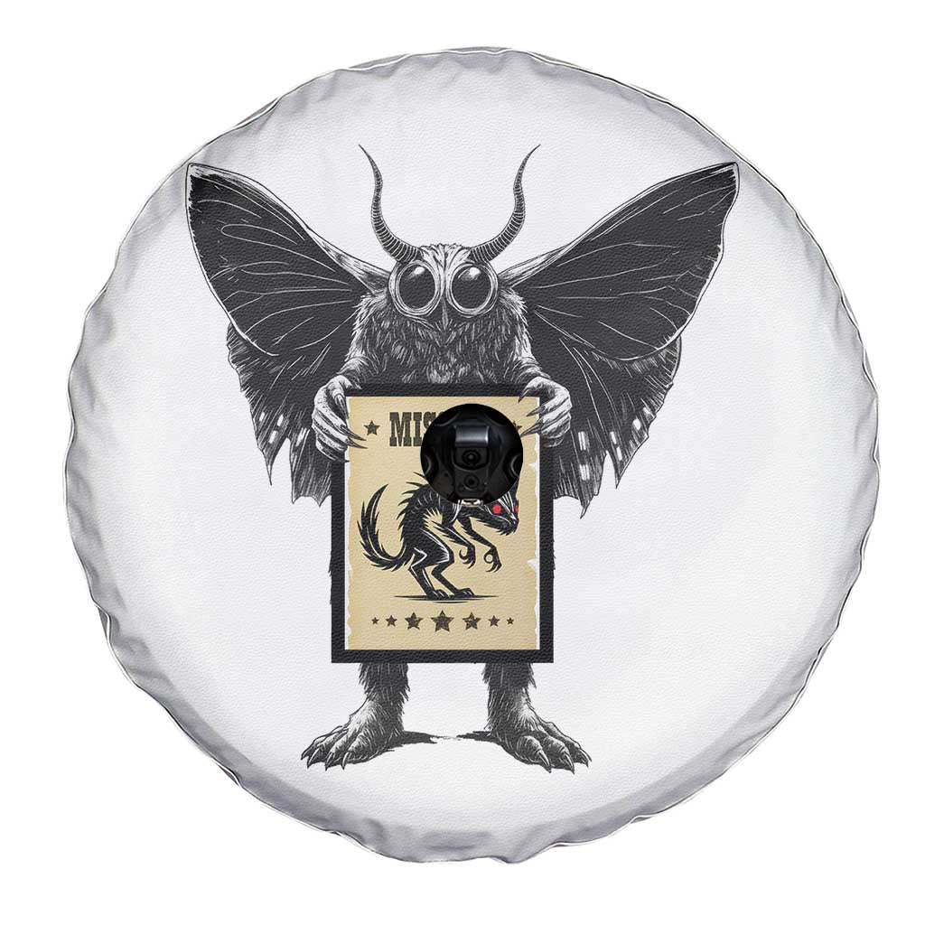 Mothman Missing Chupacabra Spare Tire Cover Funny Cryptid Gift - Wonder Print Shop