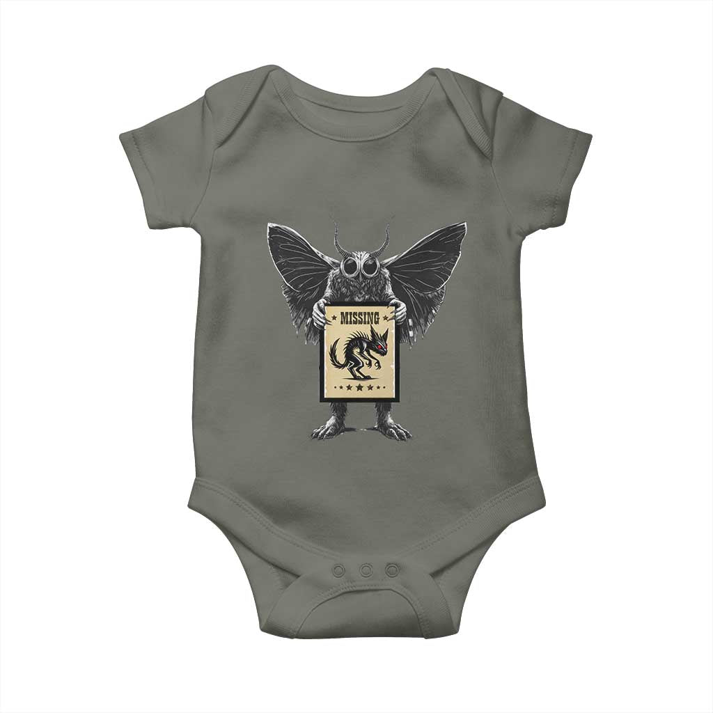 Mothman Missing Chupacabra Baby Onesie Funny Cryptid Gift - Wonder Print Shop