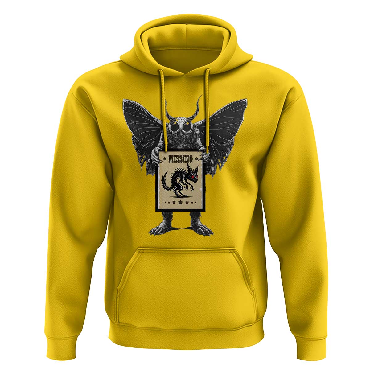 Mothman Missing Chupacabra Hoodie Funny Cryptid Gift - Wonder Print Shop