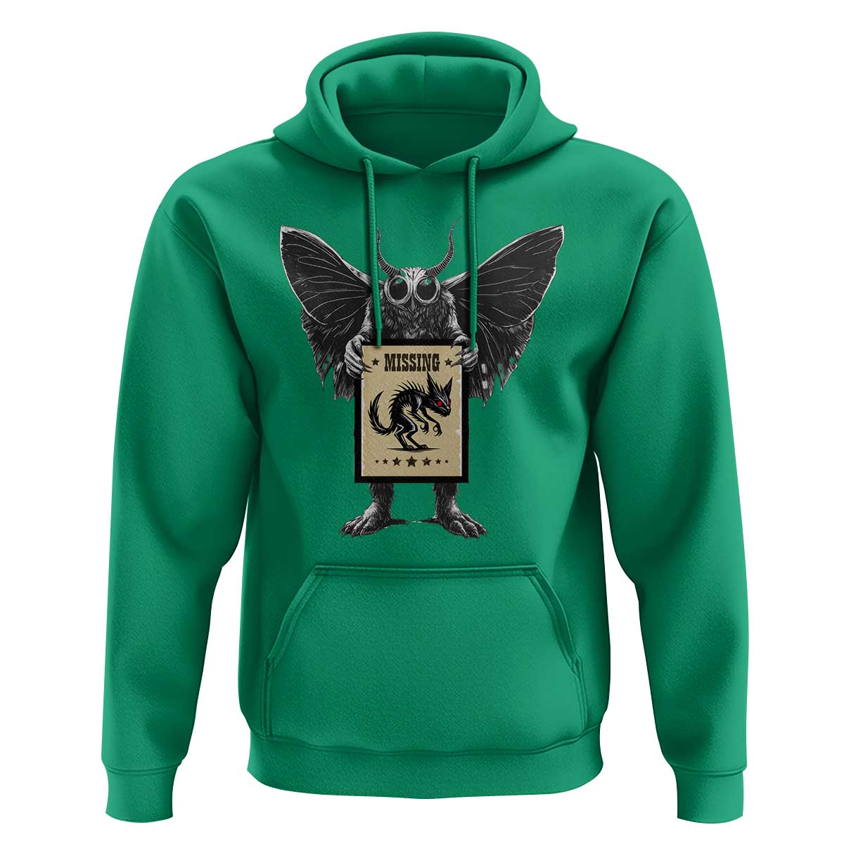 Mothman Missing Chupacabra Hoodie Funny Cryptid Gift - Wonder Print Shop