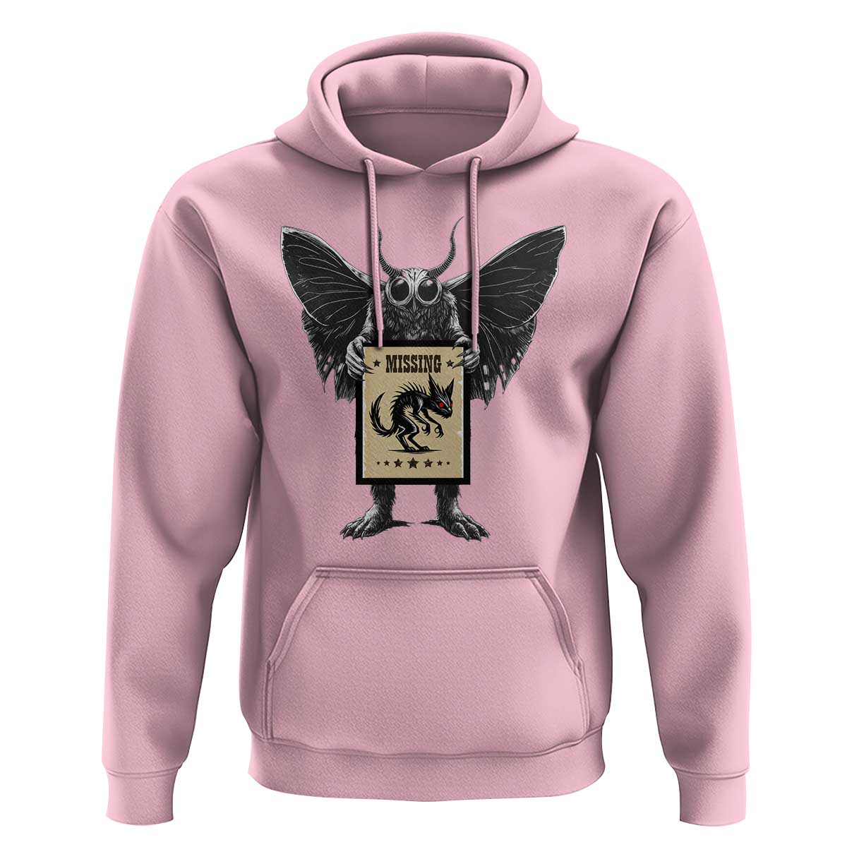 Mothman Missing Chupacabra Hoodie Funny Cryptid Gift - Wonder Print Shop