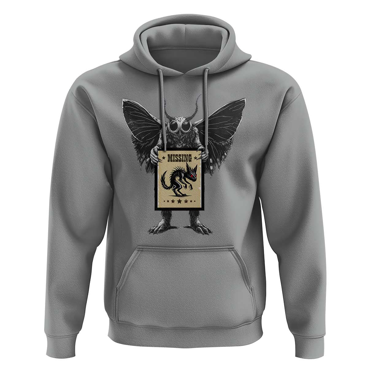 Mothman Missing Chupacabra Hoodie Funny Cryptid Gift - Wonder Print Shop