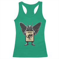 Mothman Missing Chupacabra Racerback Tank Top Funny Cryptid Gift - Wonder Print Shop