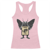 Mothman Missing Chupacabra Racerback Tank Top Funny Cryptid Gift - Wonder Print Shop