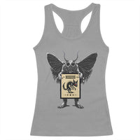 Mothman Missing Chupacabra Racerback Tank Top Funny Cryptid Gift - Wonder Print Shop