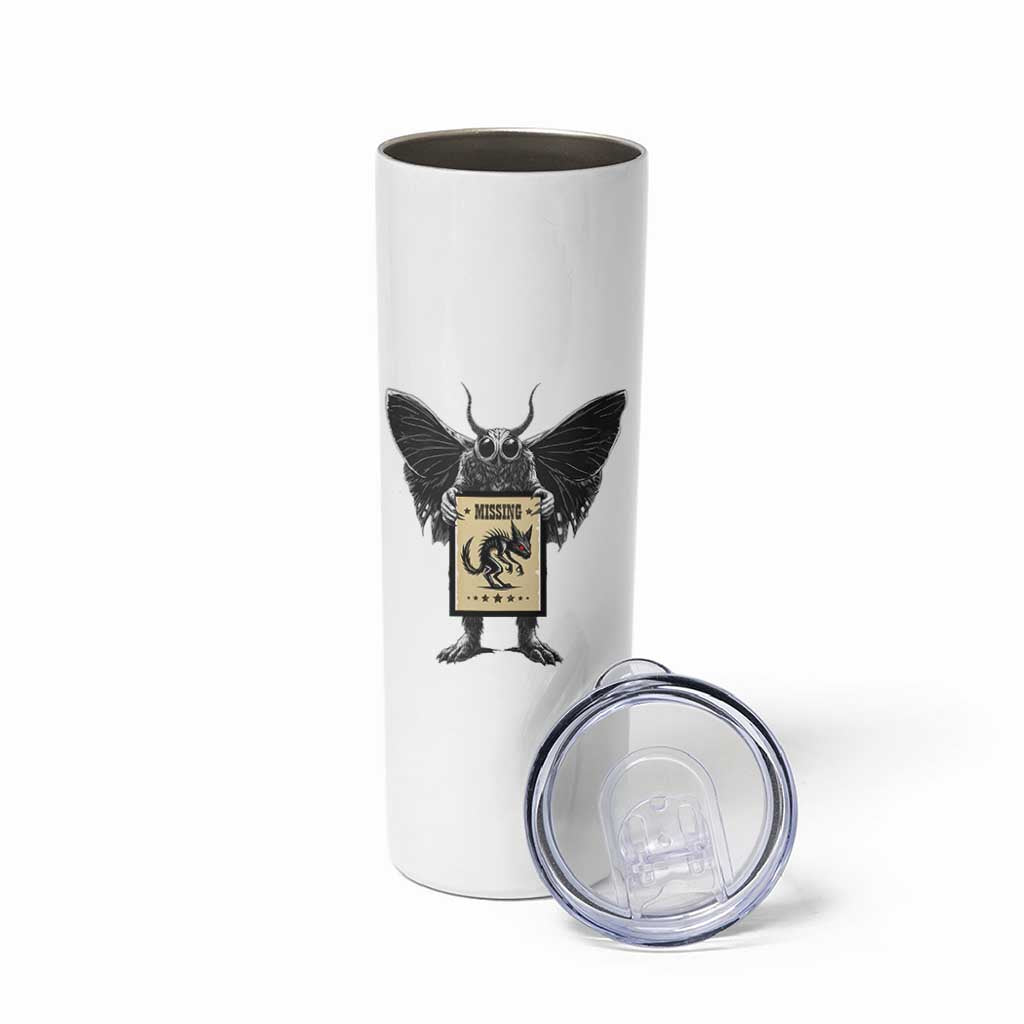 Mothman Missing Chupacabra Skinny Tumbler Funny Cryptid Gift