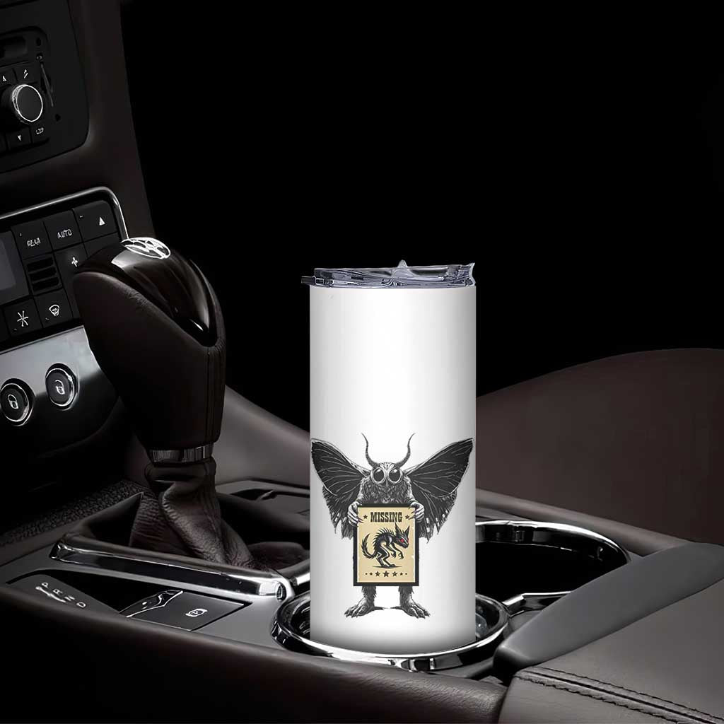 Mothman Missing Chupacabra Skinny Tumbler Funny Cryptid Gift