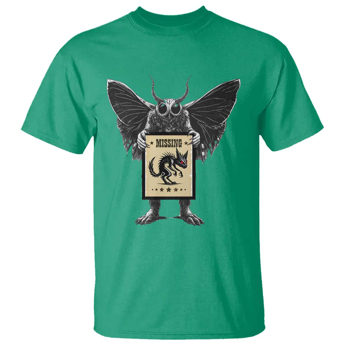 Mothman Missing Chupacabra T Shirt Funny Cryptid Gift - Wonder Print Shop
