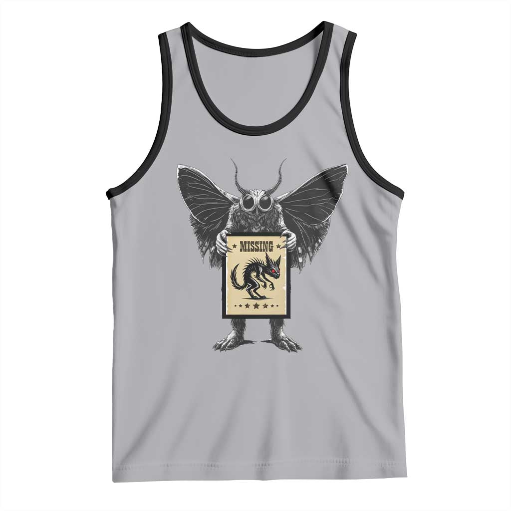 Mothman Missing Chupacabra Tank Top Funny Cryptid Gift - Wonder Print Shop