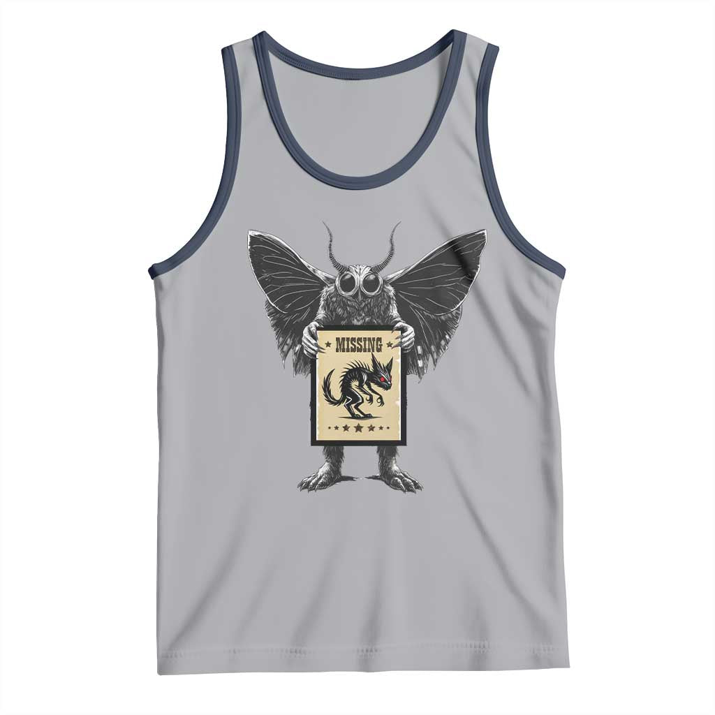 Mothman Missing Chupacabra Tank Top Funny Cryptid Gift - Wonder Print Shop