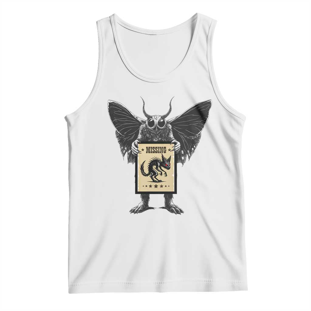 Mothman Missing Chupacabra Tank Top Funny Cryptid Gift - Wonder Print Shop