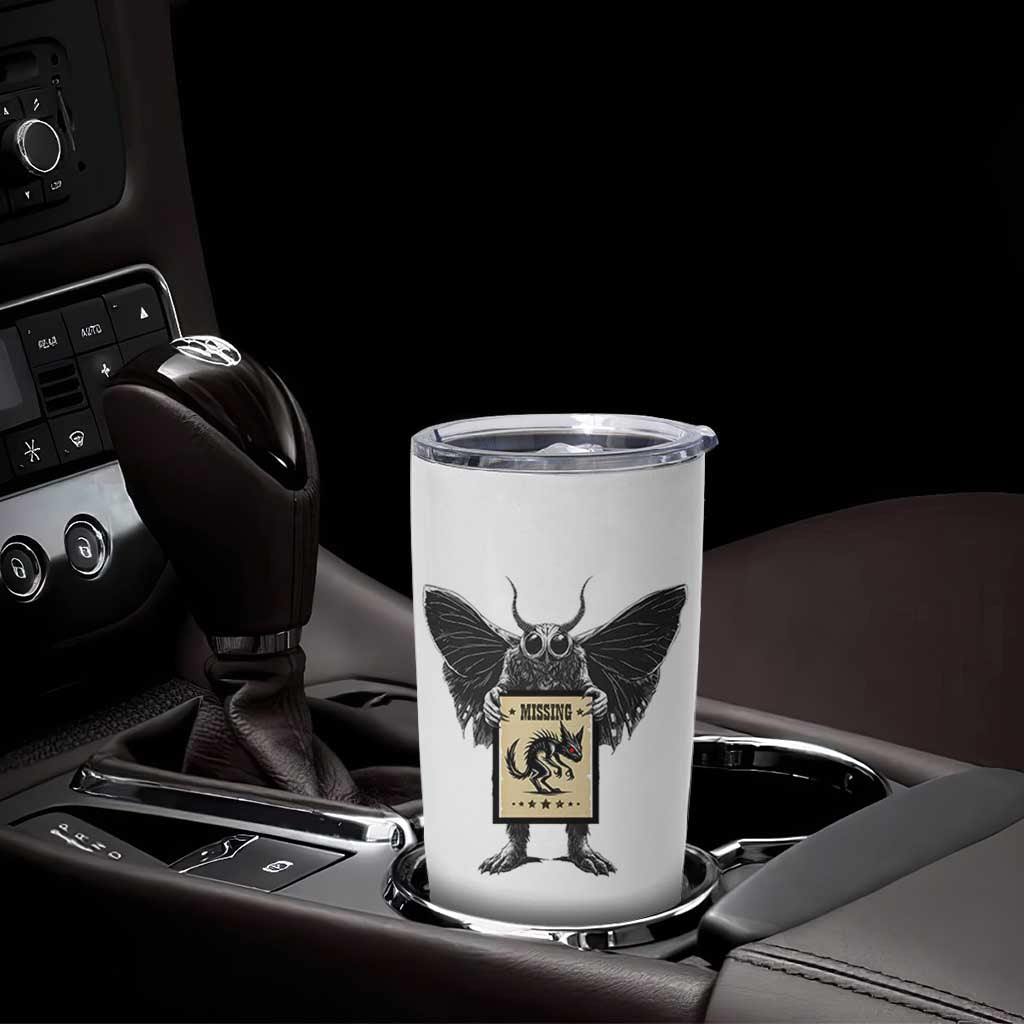 Mothman Missing Chupacabra Tumbler Cup Funny Cryptid Gift