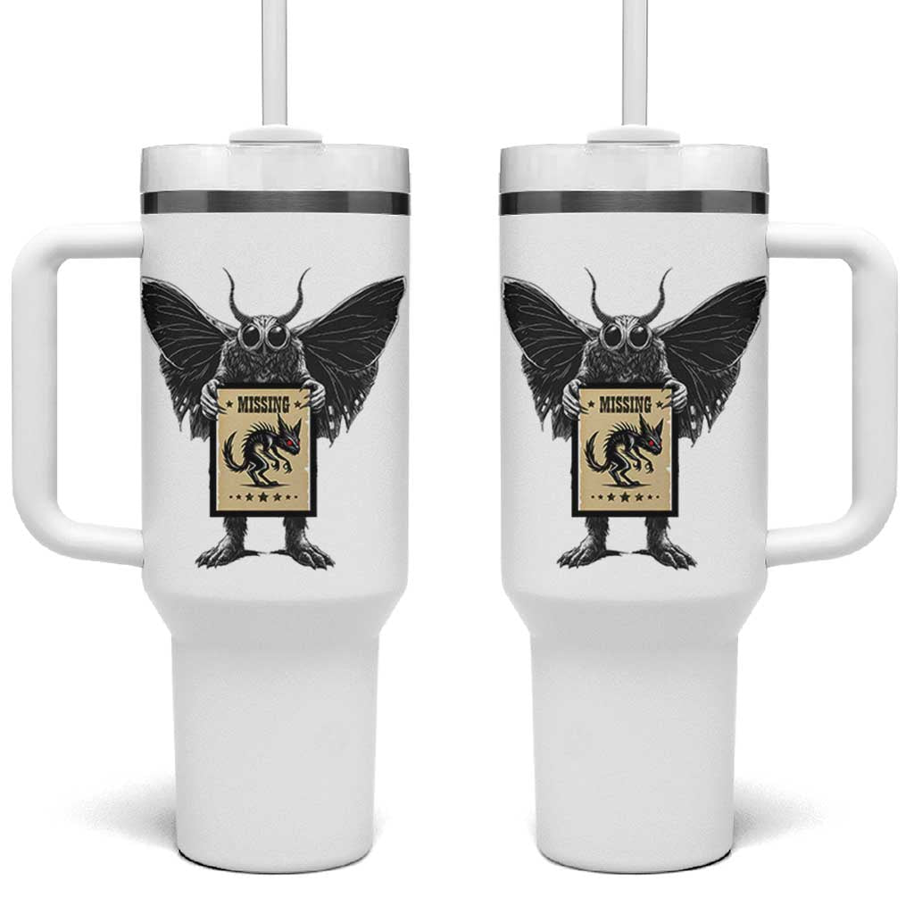 Mothman Missing Chupacabra Tumbler With Handle Funny Cryptid Gift