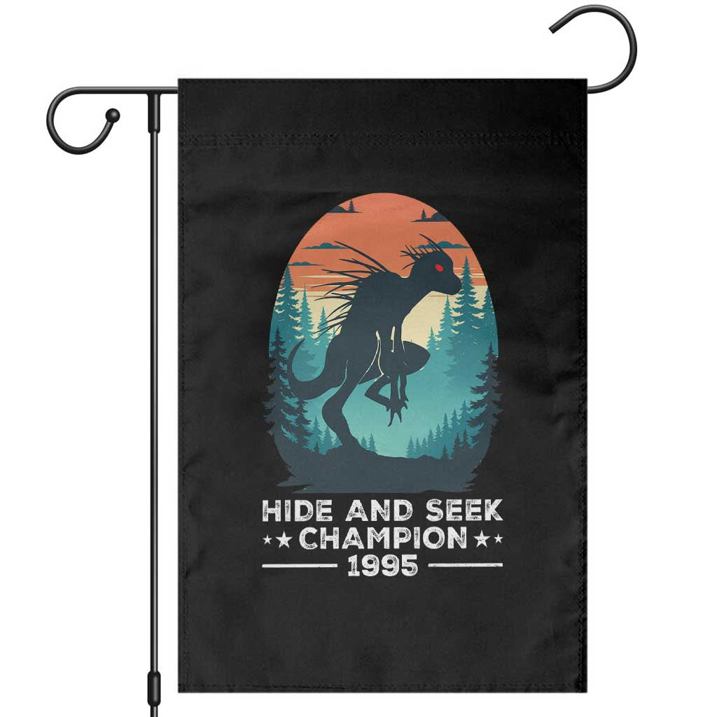 Chupacabra Garden Flag Gothic Humor Hide And Seek Champion Gift - Wonder Print Shop