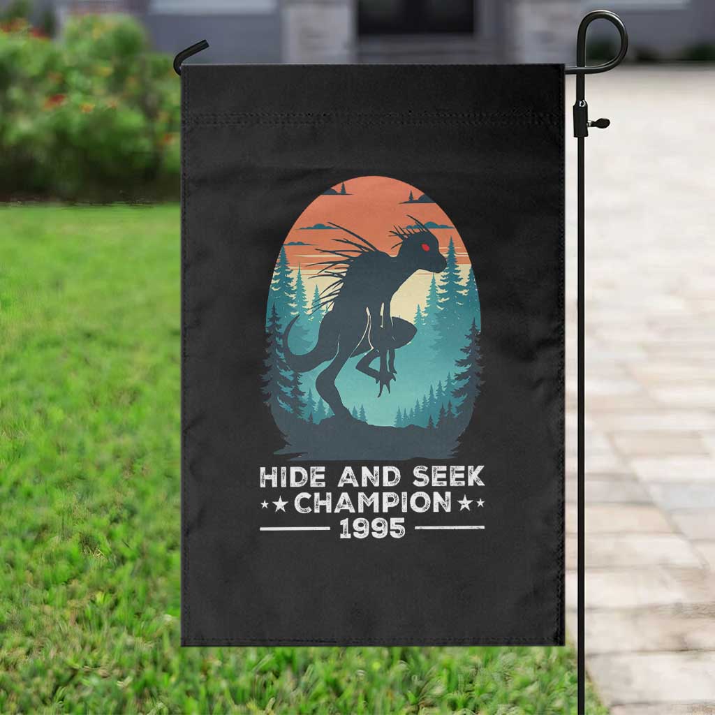 Chupacabra Garden Flag Gothic Humor Hide And Seek Champion Gift - Wonder Print Shop