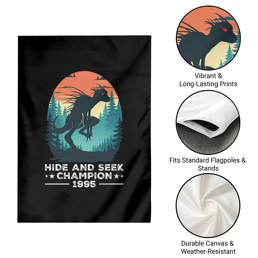 Chupacabra Garden Flag Gothic Humor Hide And Seek Champion Gift - Wonder Print Shop