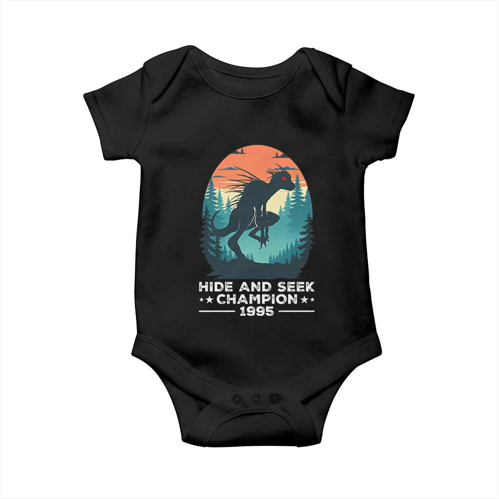 Chupacabra Baby Onesie Gothic Humor Hide And Seek Champion Gift - Wonder Print Shop