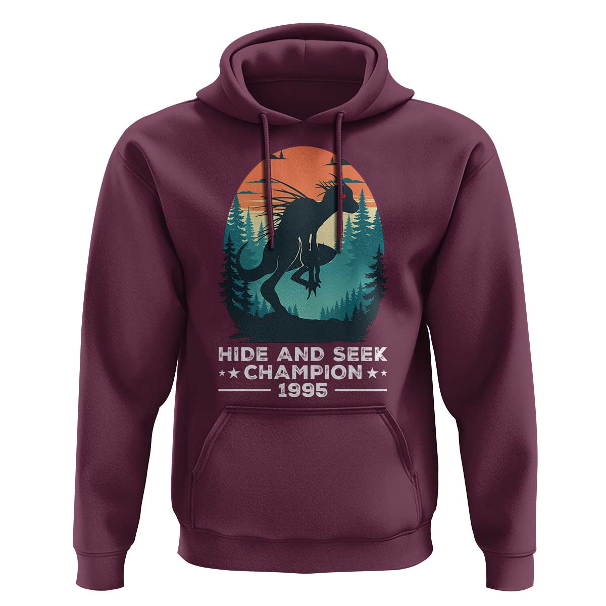 Chupacabra Hoodie Gothic Humor Hide And Seek Champion Gift - Wonder Print Shop