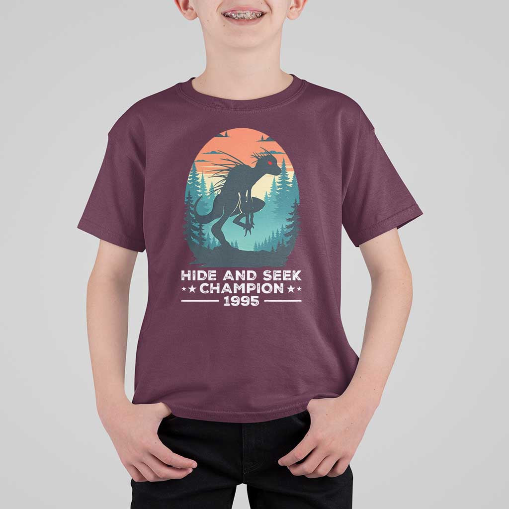 Chupacabra T Shirt For Kid Gothic Humor Hide And Seek Champion Gift - Wonder Print Shop