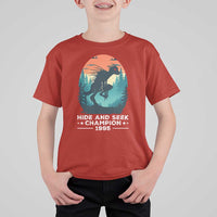 Chupacabra T Shirt For Kid Gothic Humor Hide And Seek Champion Gift - Wonder Print Shop