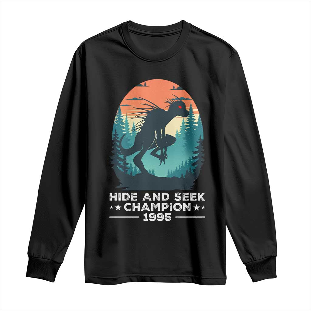 Chupacabra Long Sleeve Shirt Gothic Humor Hide And Seek Champion Gift - Wonder Print Shop