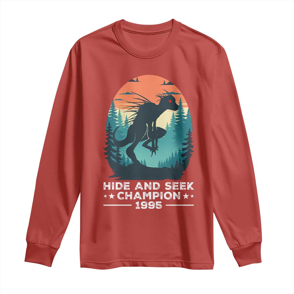 Chupacabra Long Sleeve Shirt Gothic Humor Hide And Seek Champion Gift - Wonder Print Shop