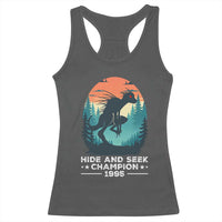 Chupacabra Racerback Tank Top Gothic Humor Hide And Seek Champion Gift - Wonder Print Shop