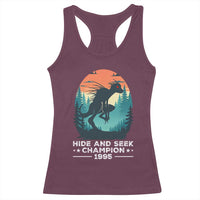 Chupacabra Racerback Tank Top Gothic Humor Hide And Seek Champion Gift - Wonder Print Shop