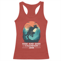 Chupacabra Racerback Tank Top Gothic Humor Hide And Seek Champion Gift - Wonder Print Shop