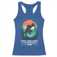 Chupacabra Racerback Tank Top Gothic Humor Hide And Seek Champion Gift - Wonder Print Shop