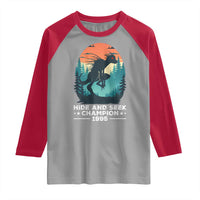 Chupacabra Raglan Shirt Gothic Humor Hide And Seek Champion Gift - Wonder Print Shop