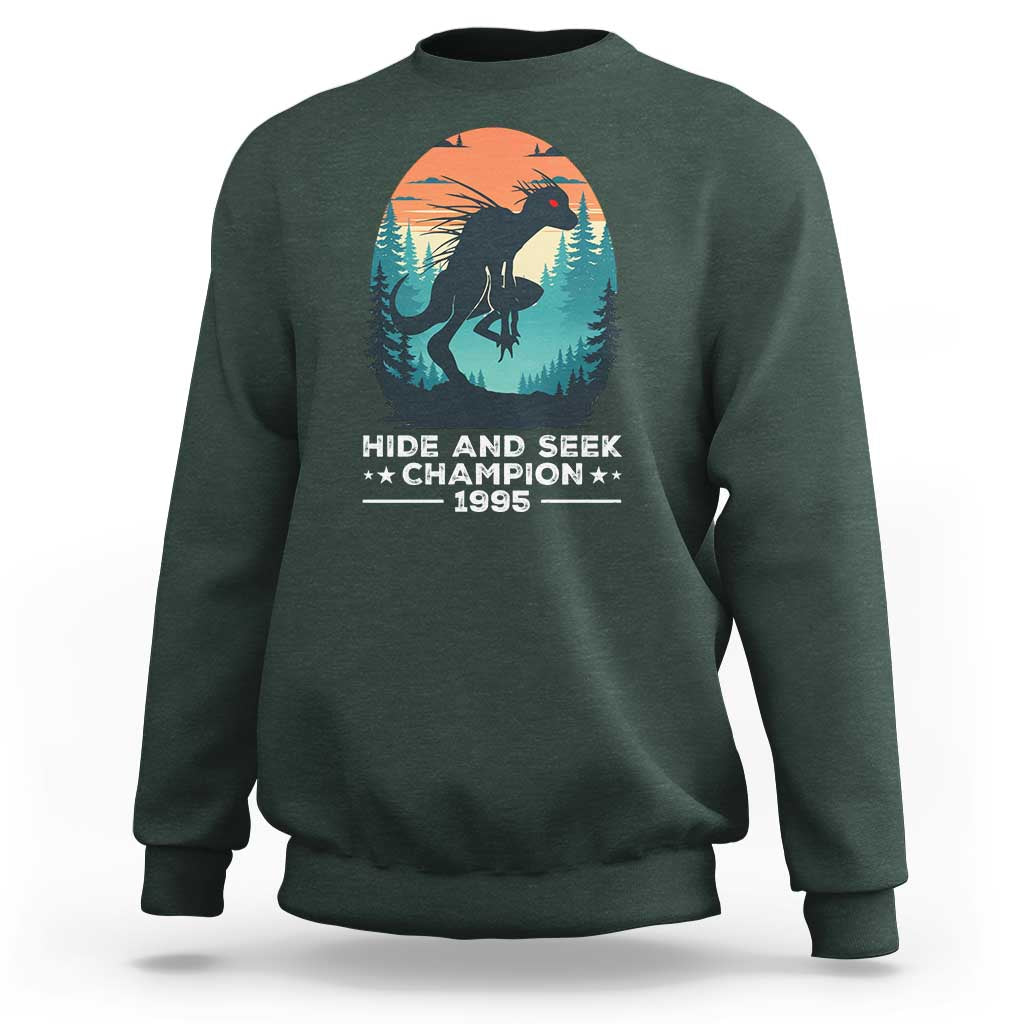Chupacabra Sweatshirt Gothic Humor Hide And Seek Champion Gift - Wonder Print Shop