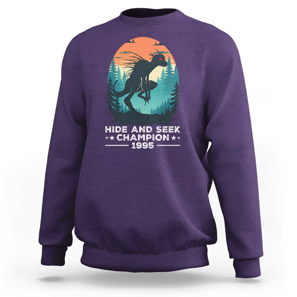 Chupacabra Sweatshirt Gothic Humor Hide And Seek Champion Gift - Wonder Print Shop