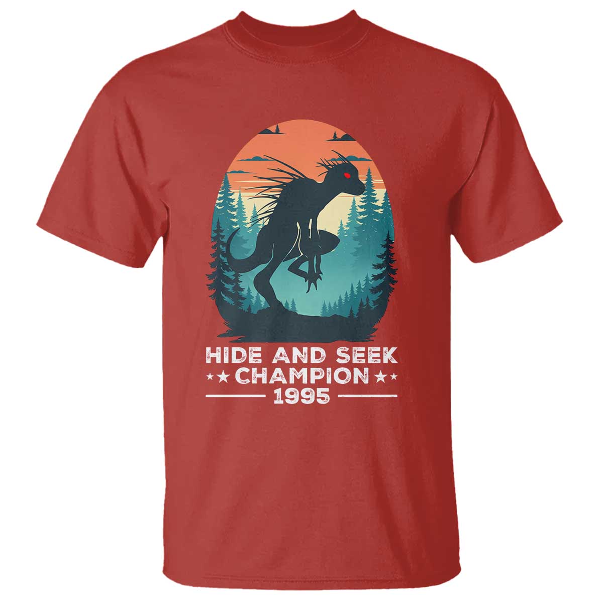 Chupacabra T Shirt Gothic Humor Hide And Seek Champion Gift - Wonder Print Shop
