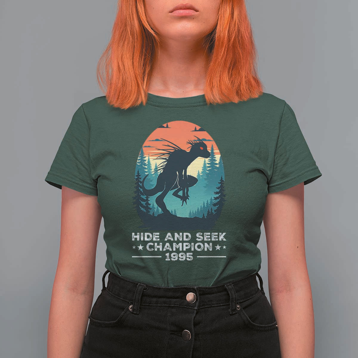 Chupacabra T Shirt For Women Gothic Humor Hide And Seek Champion Gift - Wonder Print Shop